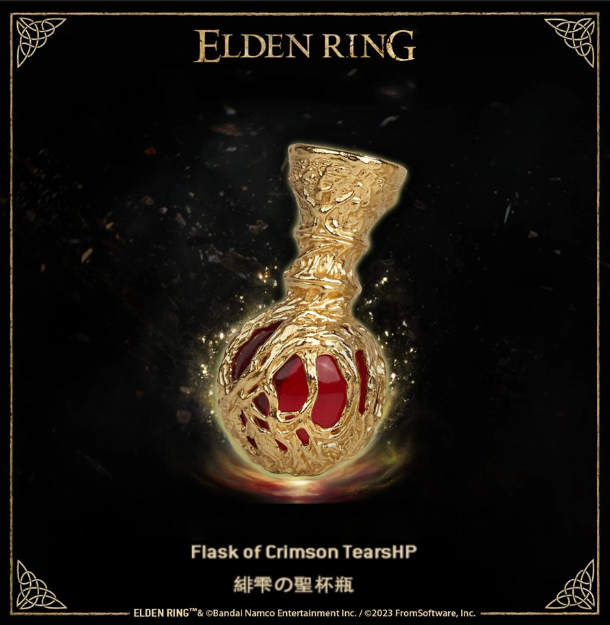 Starforged Flask of Crimson Tears ELDEN RING Men's Necklace Pendant Game Props Boyfriend Gift